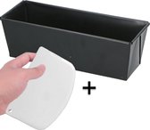 COOCK - Bakvorm - Cakeblik met Antiaanbaklaag - Cakevorm - Bakblik 25 cm - Incl. Deegschraper & E-Book