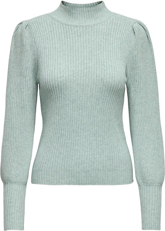 ONLY ONLKATIA L/S HIGHNECK PULLOVER KNT NOOS Dames Trui - Gray Mist Melange