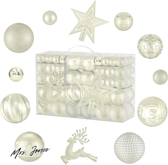 ZFYQ 100 Kerstballen, Kerstboom Ballen Set, Decoratieve