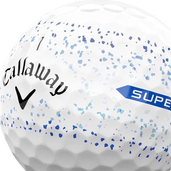 Callaway SuperSoft Splatter 360 Blue 2024 Golfballen - Wit Blauw van Merkloos — afbeelding 4