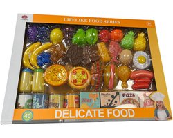 Speelgoed eten plastic 40 stuks, Speelgoed eten, Speelgoed eten en drinken, Inclusief nep eten en nep fruit Speelgoed eten plastic 40 stuks, Speelgoed eten, Speelgoed eten en drinken, Inclusief nep eten en nep fruit