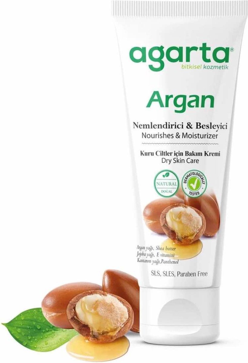 Goedkoopste AGARTA Natuurlijke Gezichts- en Handvoedende Argan Olie Huidverzorgingscrème 20 ml