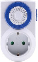 Programmeerbare tijdklok/tijdschakelaar/stekkerdoos voor binnen/buiten - indoor/outdoor - 24-uurs
