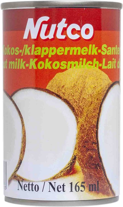 Nutco® | 6 x 165ml Kokosmelk | cocosmelk | vegetarisch | santen | klappermelk | voordeelpak