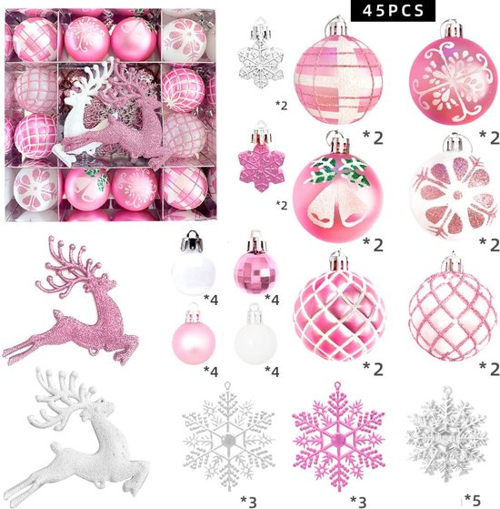 G. Wurm Kerstballen - 100x - kunststof - mint groen - 3-4-6 cm | Leen Bakker