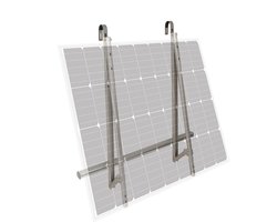 UnqSpply Zonnepaneel Beugel - 3-in-1 Aluminium Montageset voor Balkon, Platdak & Tuin