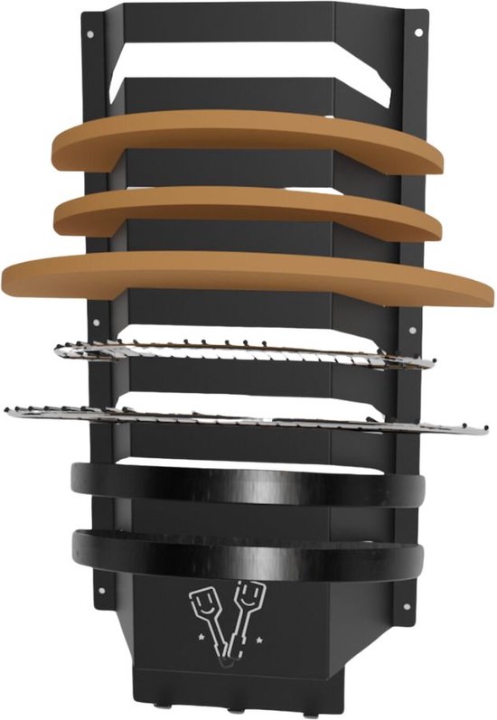 Kajakhaken, 2 stuks kajakhouders, kano's, wandrek, kajak, houder voor surfplanken, zwart
