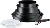 Tefal Ingenio Black Stone - 8 Delig - Pannenset