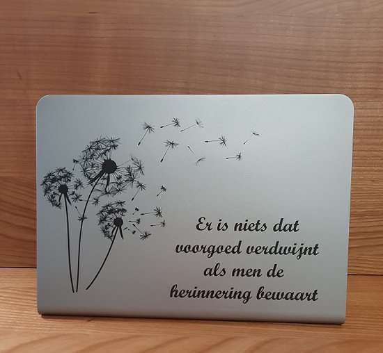 Décoration funéraire " Pissenlit " en acier inoxydable, ornement de tombe, décoration de tombe, souvenir