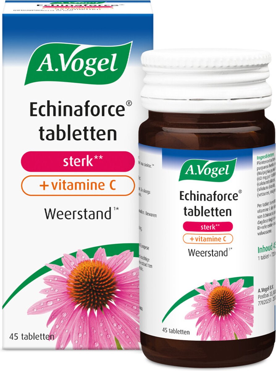 A.Vogel Echinaforce Sterk + Vitamine C - 2 x 45 tabletten - Voordeelverpakking