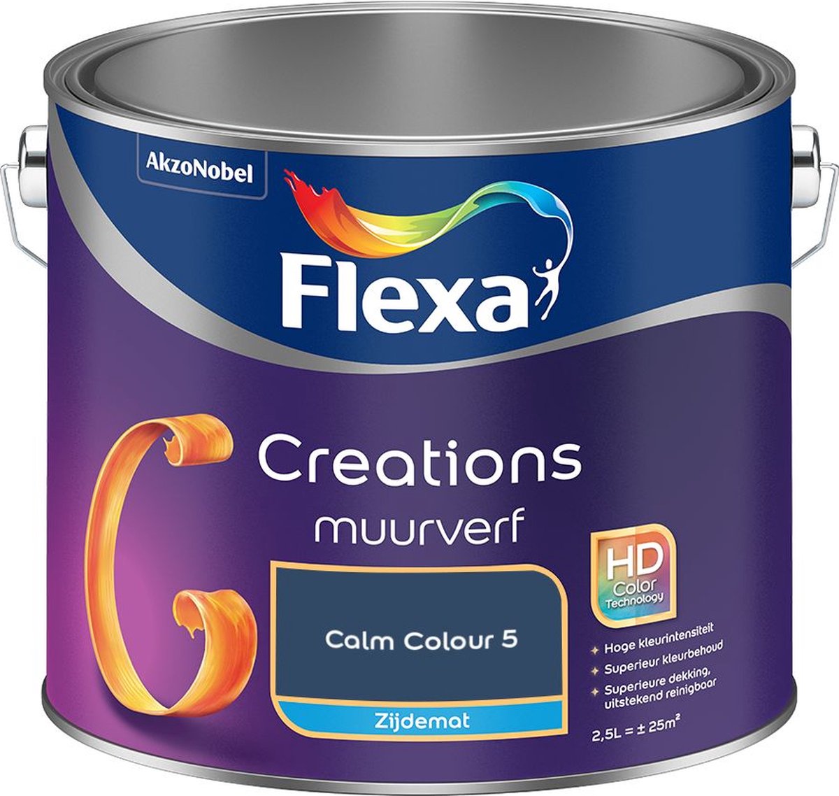 Flexa Creations Muurverf Zijdemat Calm Colour 5 2,5 L
