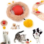 Elektrisch Kattenbalspeelgoed - Interactief Kattenspeeltje - Automatisch Rollend Slim Kattenspeelgoed Voor Katten - Honden Speelgoed - Interactieve Kattenspeelbal - Speelgoed Voor Huisdieren -Snel Rollen Op Tapijt, Voor Interactief Spelen Binnenshuis
