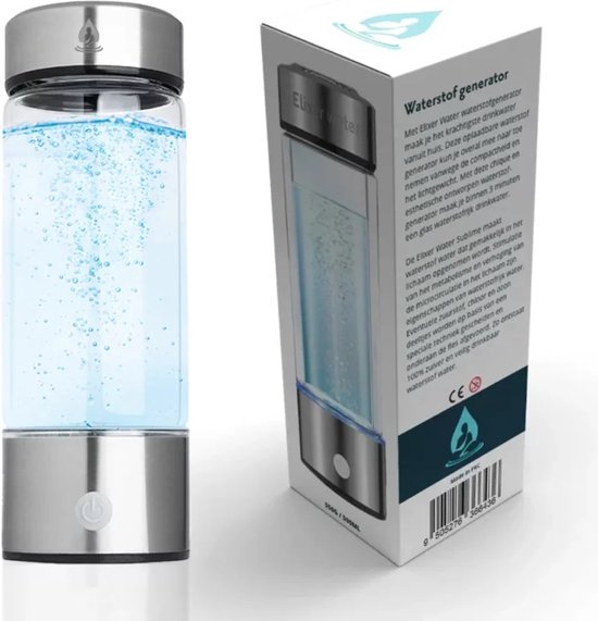 Aomdom Waterstofgenerator, 2 l, grote capaciteit, geïoniseerde watergenerator, water, alkaline, geïoniseerd water, waterstof, met thermostaatfunctie