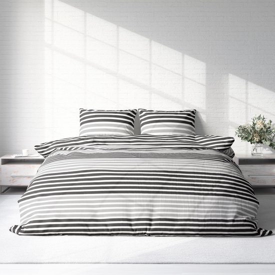 Dekbedovertrek Percale-Katoen - Hotel Emilio - Navy/Wit | Dekbed Discounter Dekbedovertrek Percale-Katoen - Hotel Emilio - Navy/Wit | Dekbed Discounter