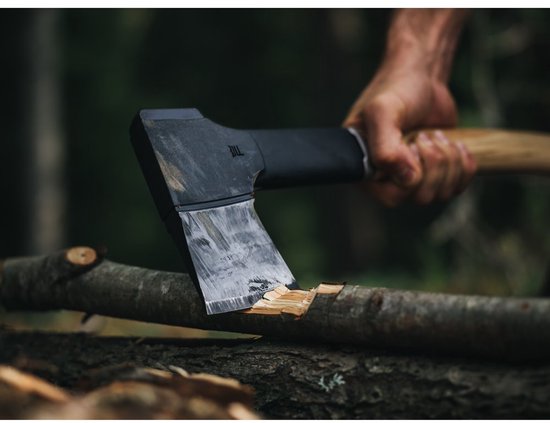 Fiskars Kloofbijl - Bijl 53 cm - Norden N12 - Vaste Verbinding tussen Kop en Steel - Inclusief beschermhoes — afbeelding 5