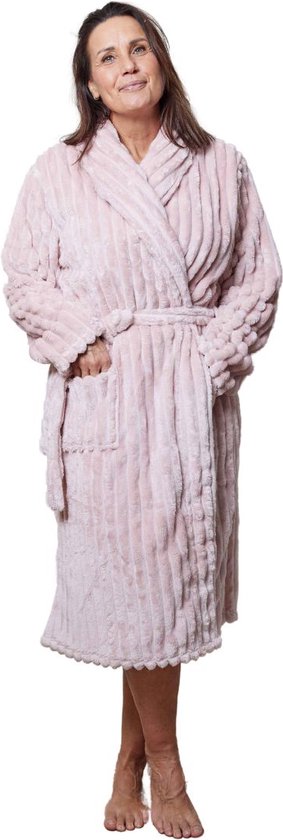 Winter Gewaden, Dames Winter Plus Maat Lange Flanellen Badjas Kimono Warm Roze Badjas Nacht Bont Gewaden Bruidsmeisje Kamerjas Mannen Nachtkleding, Dames Geen Kap Navy, L