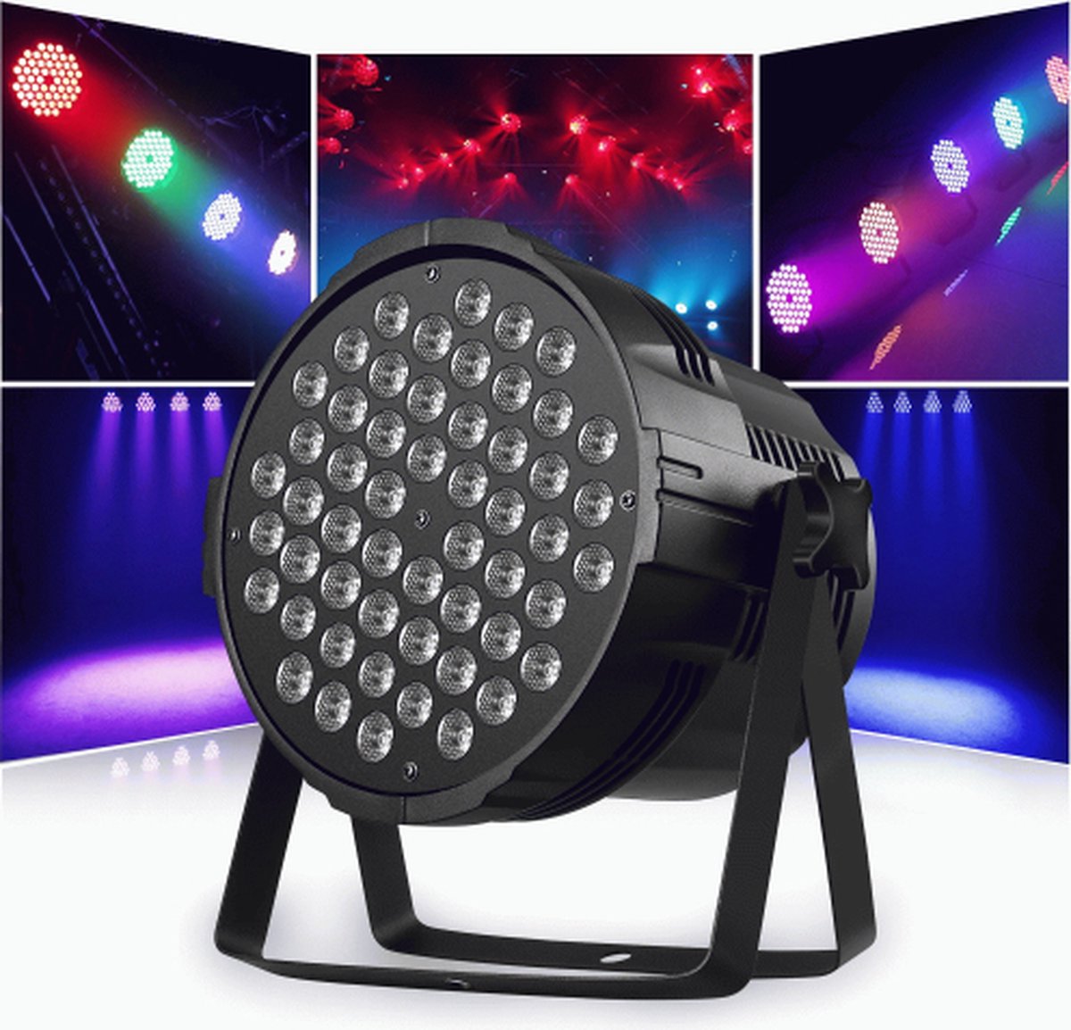 DJLicht 60W RGBW LedPar 54 leds - Disco verlichting - discoeffect - discolamp - discolicht