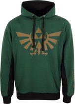 The Legend Of Zelda Hyrule and Symbols Trui met capuchon donkergroen M Unisex