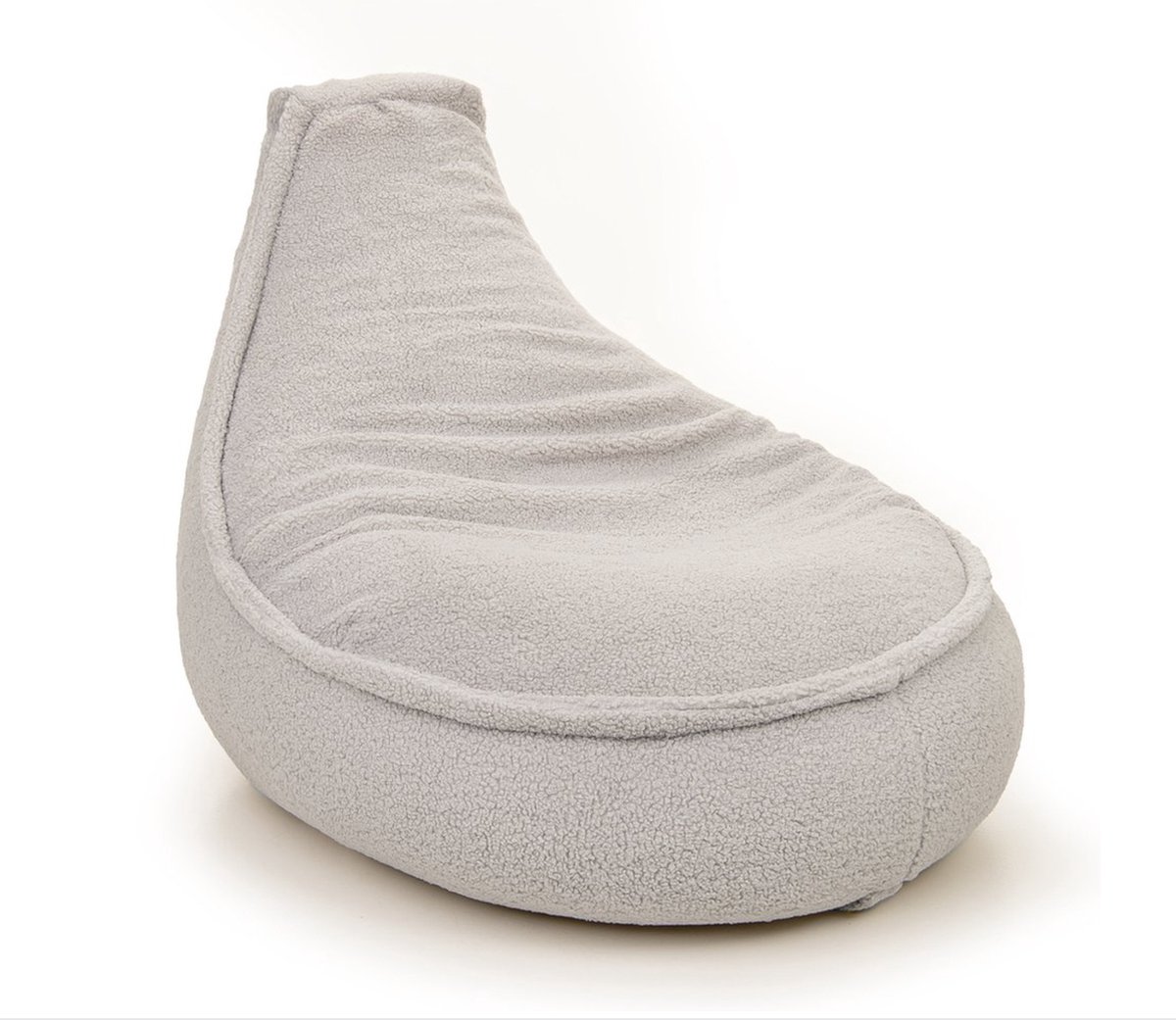 Drop & Sit - zitzak/stoel- sfeervolle teddy - beige - Noa SR - 180 Liter - extra comfortabel en zacht