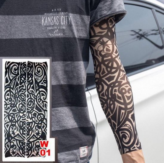 Tattoo Sleeve - Mouw Tatoeage - 1 stuks - Tribal Compact | bol