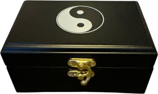 Inuk - Meridiaan kogels - Zwart - Yin Yang - Luxe Doos - 4 cm klank
