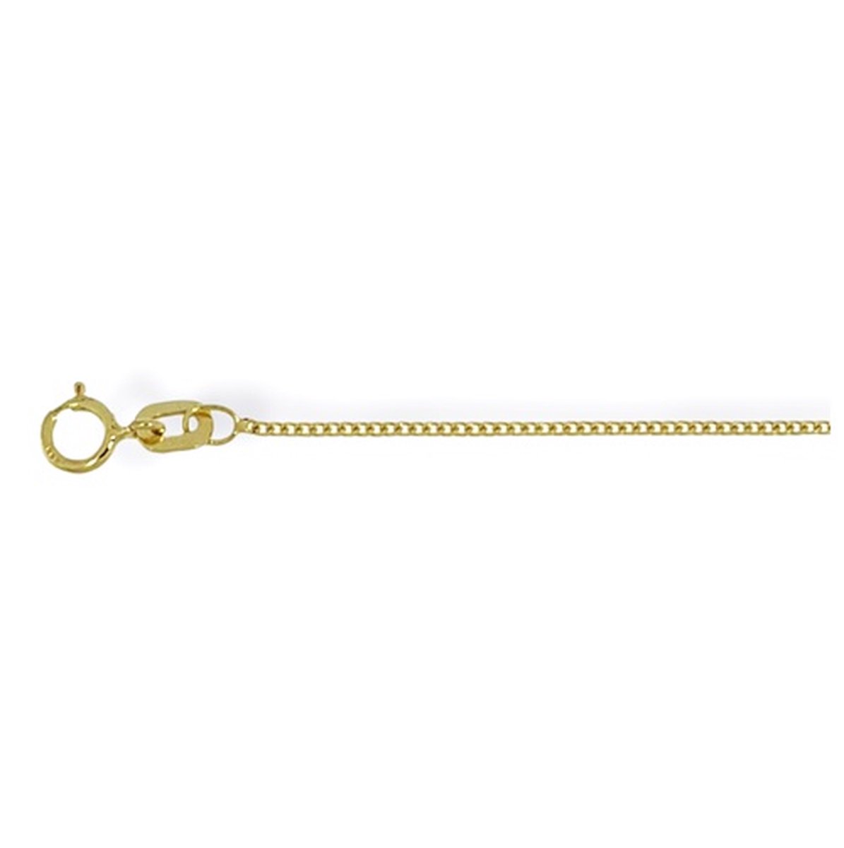 Gouden Gourmette Ketting 1.2 mm 50 cm 14 karaats