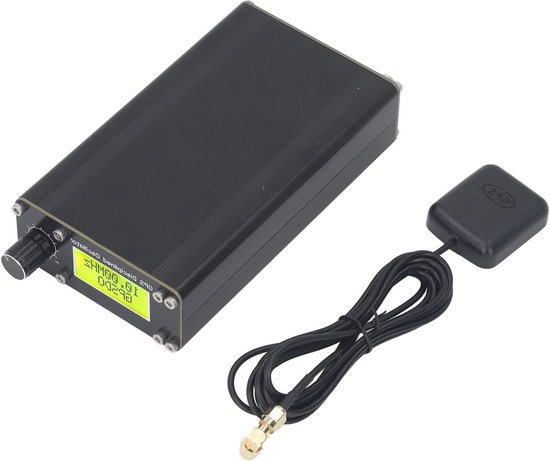 Foto: 10mhz gps gedisciplineerde oscillator met beeldscherm en encoder voor hoogwaardige audiodecoders