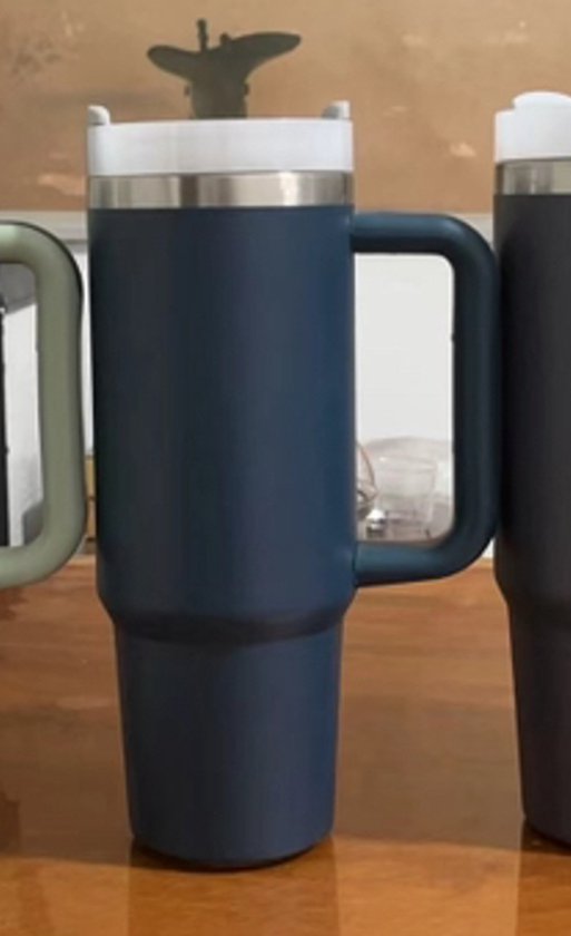 ThermoLux 40oz RVS ThermoCup – Geïsoleerde roestvrijstalen waterfles-De Luxe Geïsoleerde Beker voor Elk Avontuur-Incl. Rietje en Herbruikbare Dop- 12 uur warmte-Kantoor-Reizen-Thuis-Buiten-Sporten