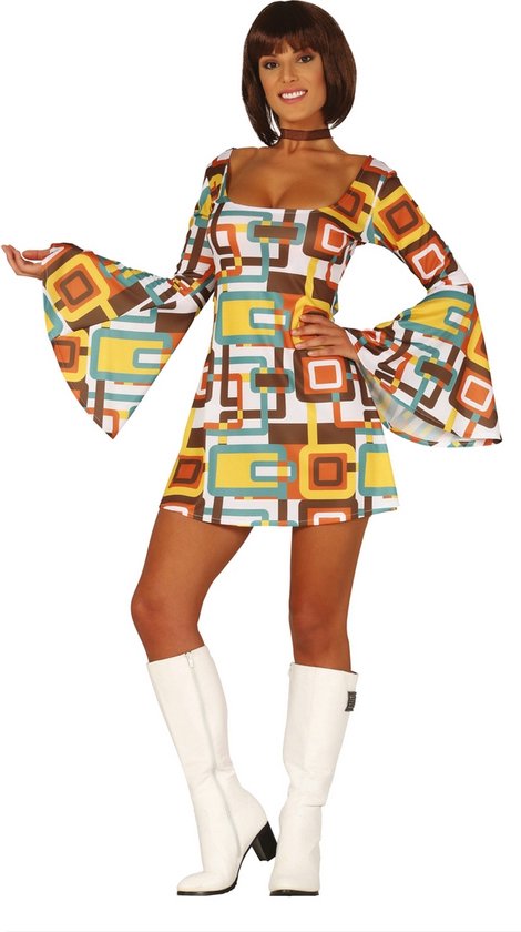 Tenue disco à motifs géométriques pour femme - Déguisements adultes