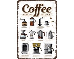 Wandbord Bar Cafe Horeca Koffie Lounge Keuken - Coffee Brewing Methods