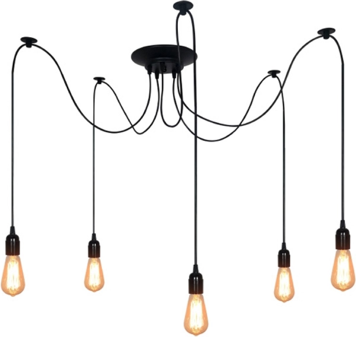 OHNO - Woonaccessoires - Badar Hanglamp - Zwart - Tijdloos - Modern - Industrieël