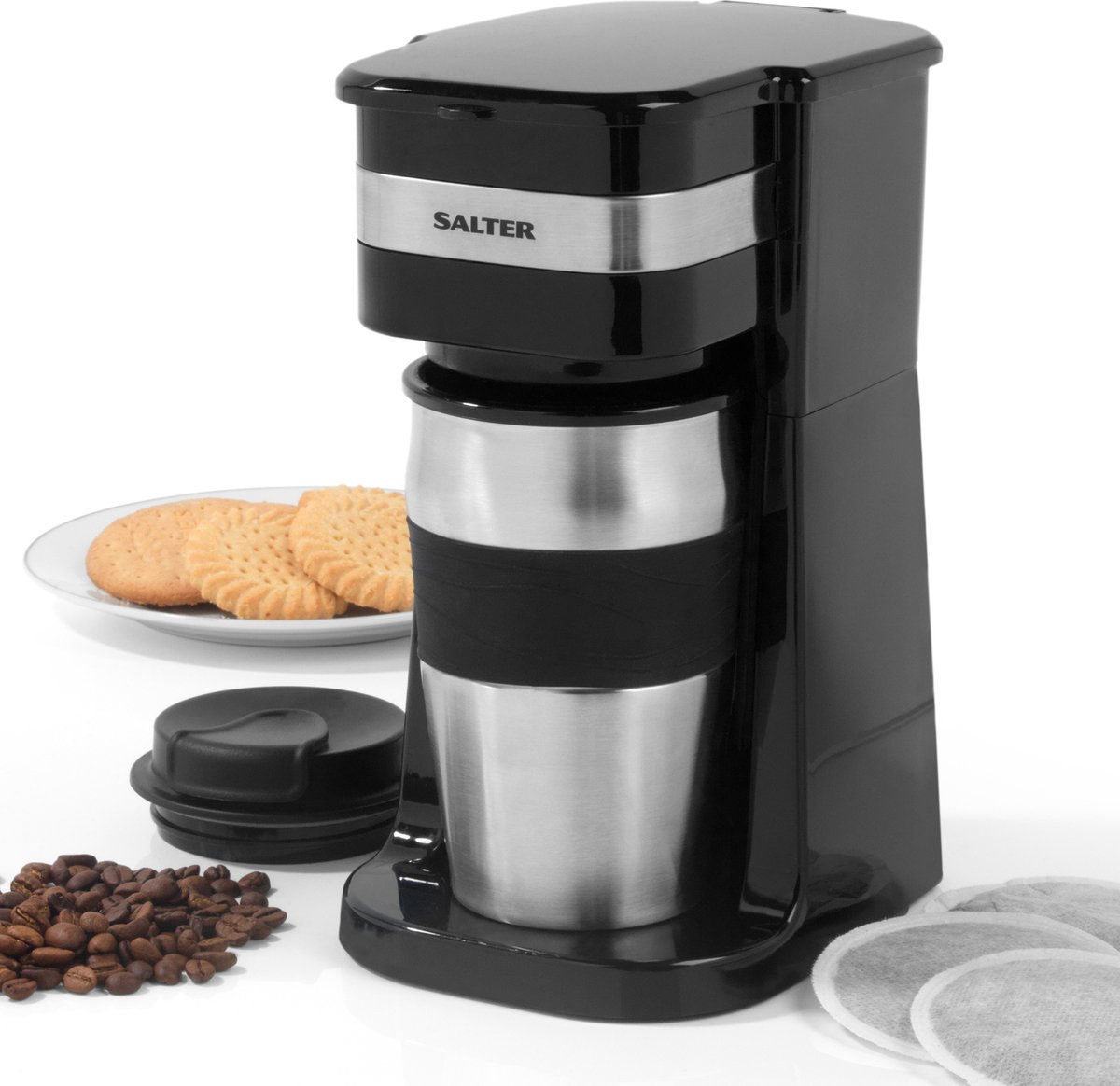 Salter One Cup Koffiezetapparaat - 420ml RVS Beker