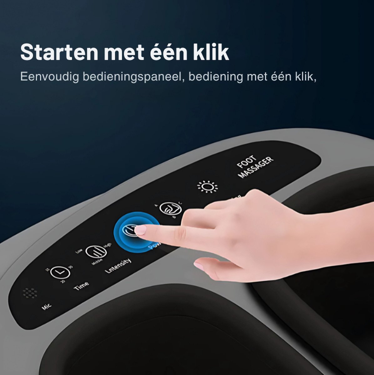 Luxuriq Voetmassage Apparaat met Luchtcompressie en - afbeelding 2