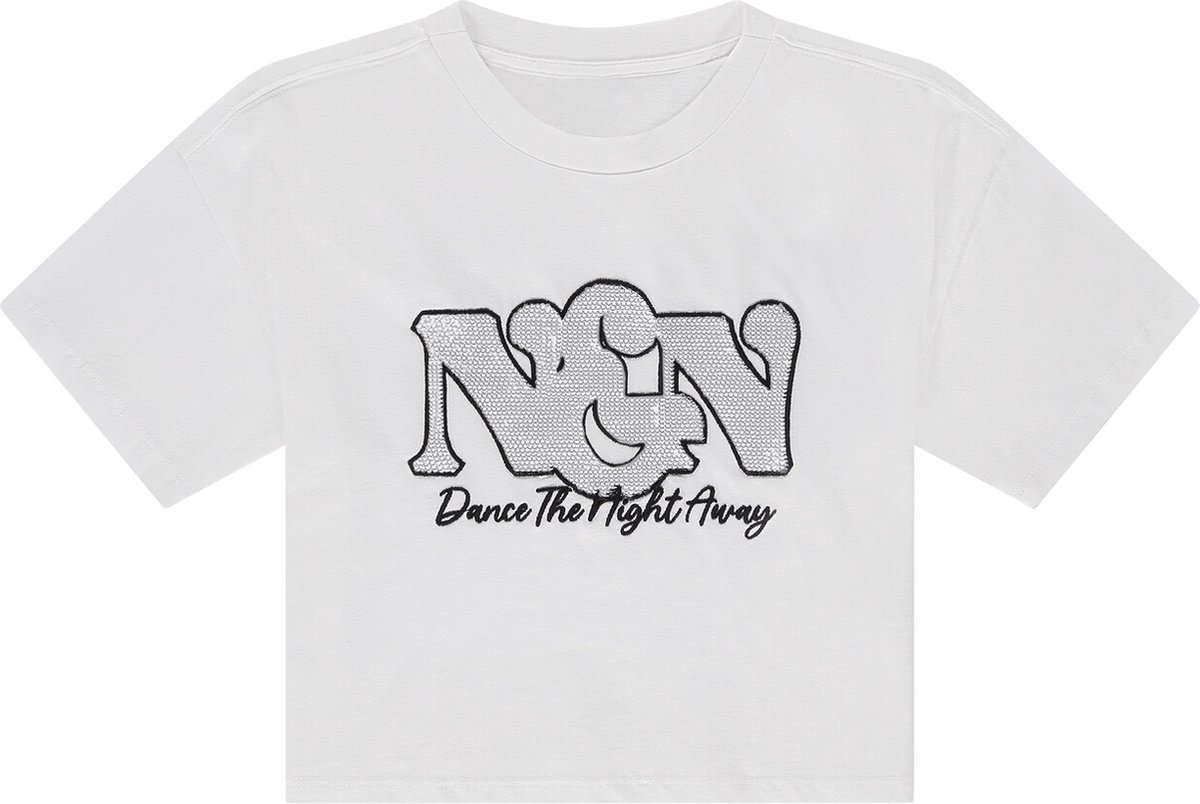 Nik&Nik Meisjes t-shirt - Dance - Off wit