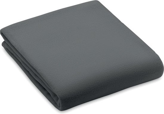 Fleece deken - Plaid - Warmtedeken - Dekentje - Duurzaam RPET - 150 x 120 cm - Donkergrijs