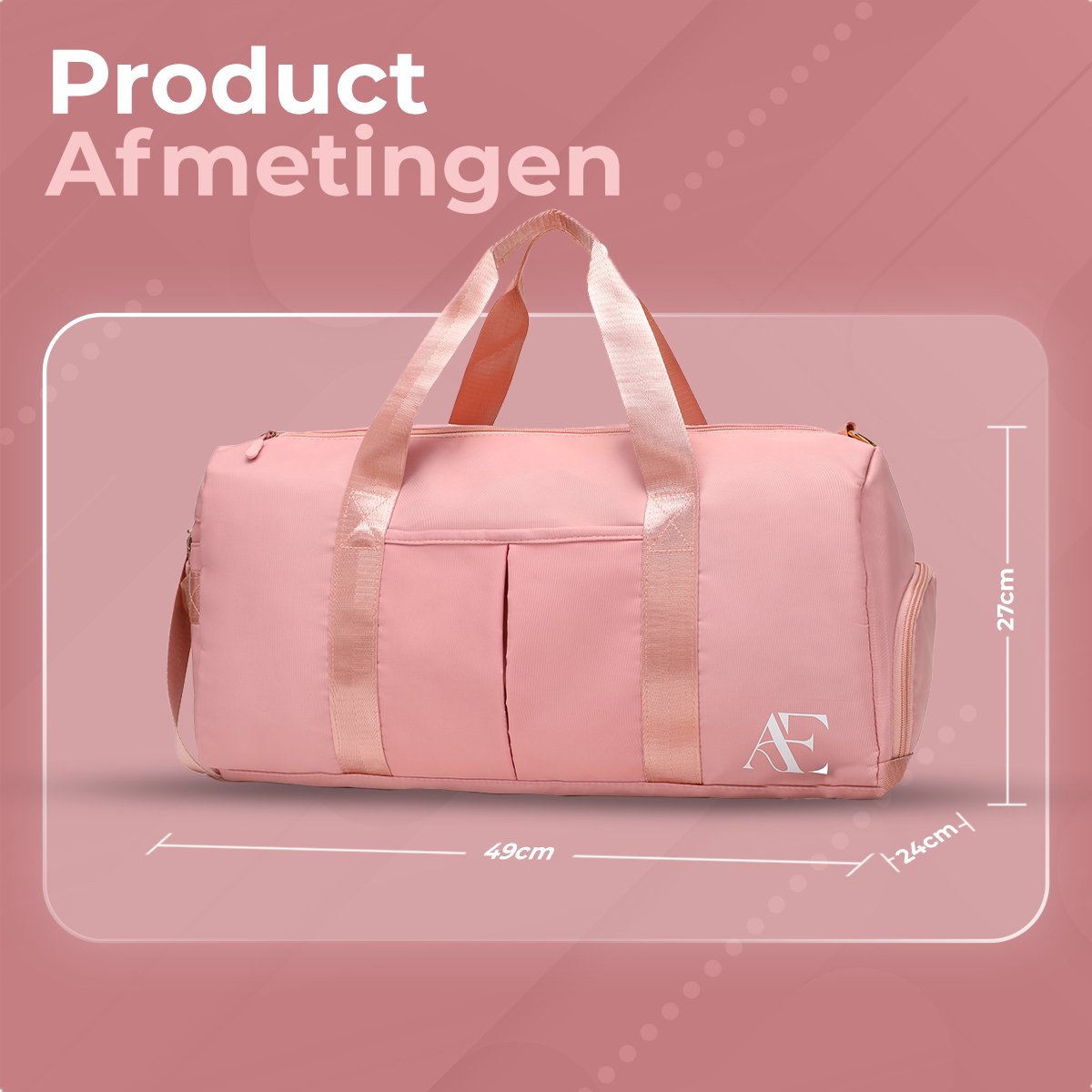 Aramae® Dames Sporttas - Roze thumbnail 4