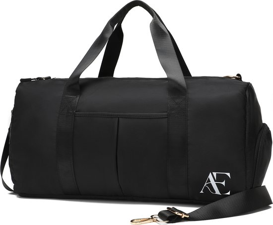 Aramae® - Sporttas - Fitness Tas - Weekendtas Dames - Sport Tas - Kleine Sporttas - Reistas - Zwart