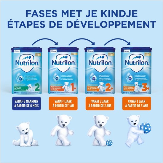 Nutrilon 1+ Groeimelk - Peuter melkpoeder vanaf 1 jaar - Voor gezonde groei - 3 stuks van Nutrilon — afbeelding 4