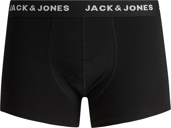 Zwarte boxer met naden en 'JACK & JONES' logo band.