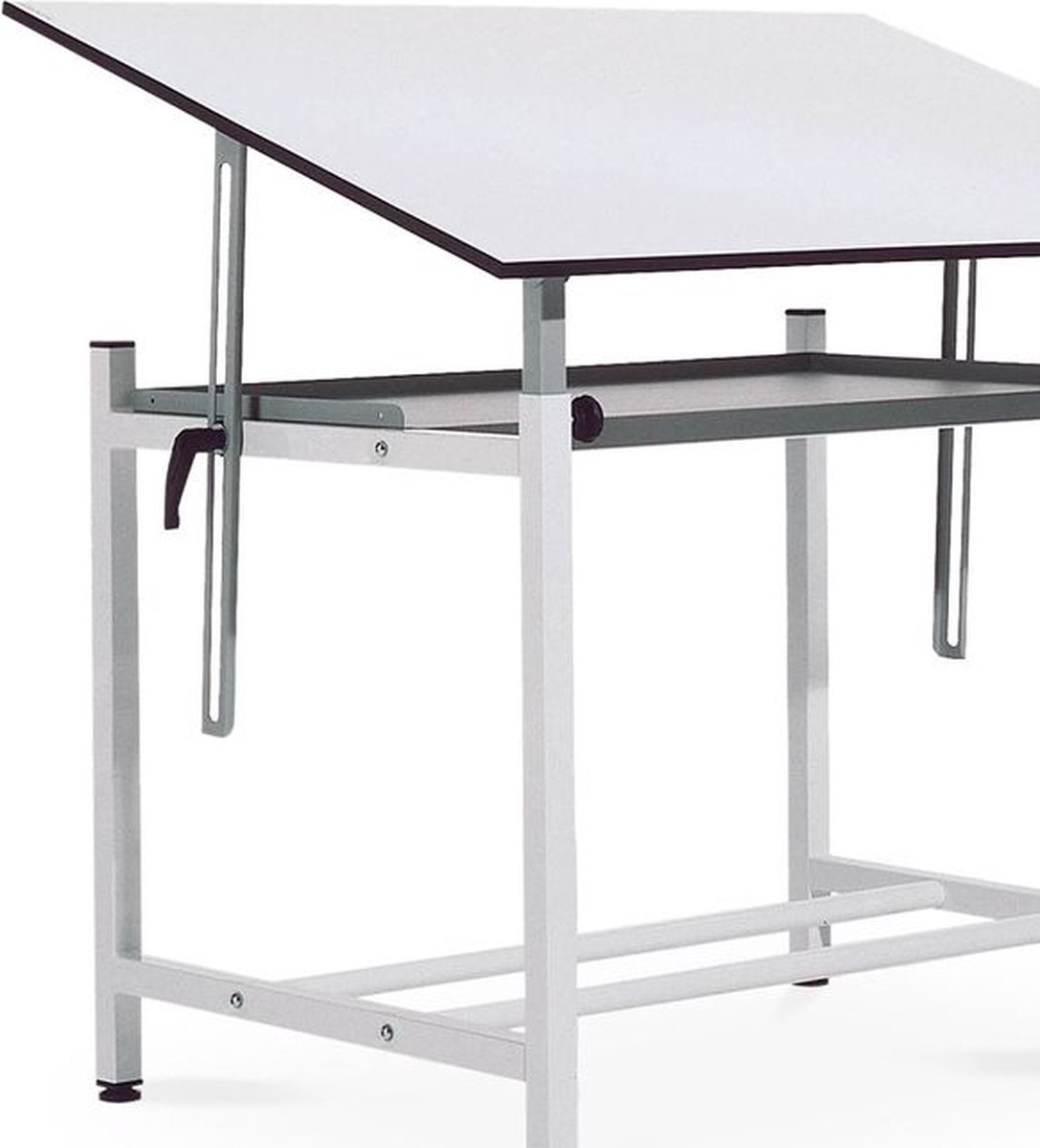Rocada Professionele tekentafel met legplank - Verstelbaar - Blad 80x120 cm Wit