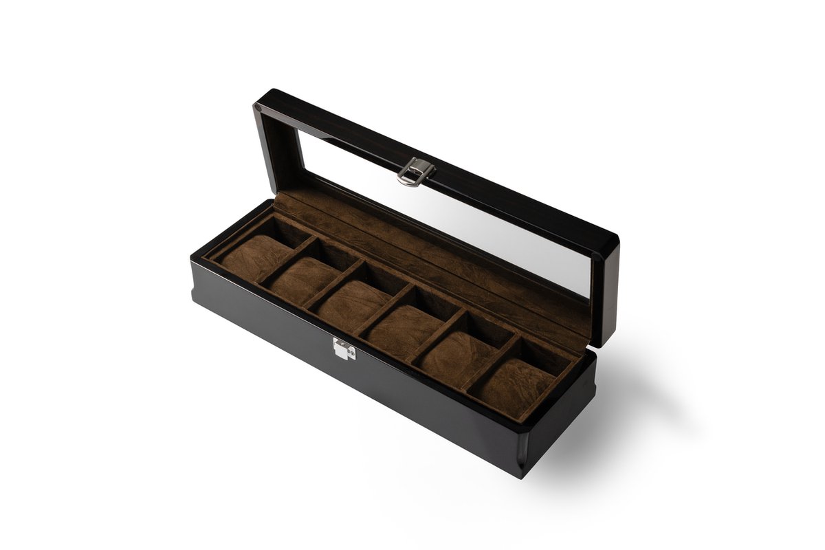 NEEV - Opbergbox | 6 Horloges | Horloge box | Horloge doos | sieraden box | Horloge display | sieraden box | Armbanden display