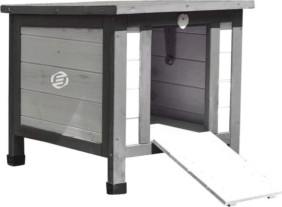 Outdoor Kattenhuis, Waterdicht Geïsoleerd Kattenasiel, Winter Warm