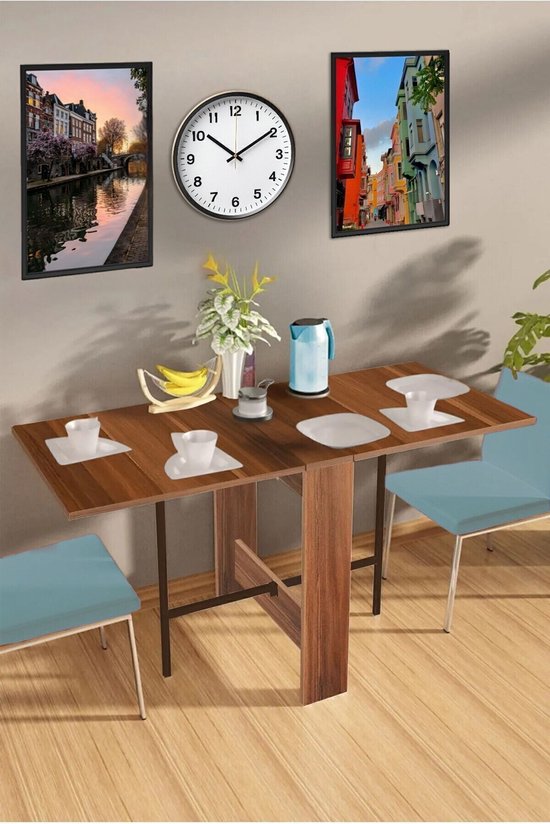 HOMCOM Dining Table, Kitchen Table, Dining Table for 4 People