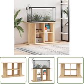 Support pour aquarium The Living Store - Bois de chêne Sonoma - 100 x 40 x 60 cm - Stable et beaucoup d'espace de rangement