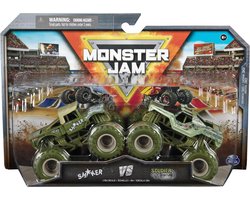 Hot wheels Monster Jam truck 2-pack Shaker & Soldier Fortune - monstertruck 9 cm schaal 1:64