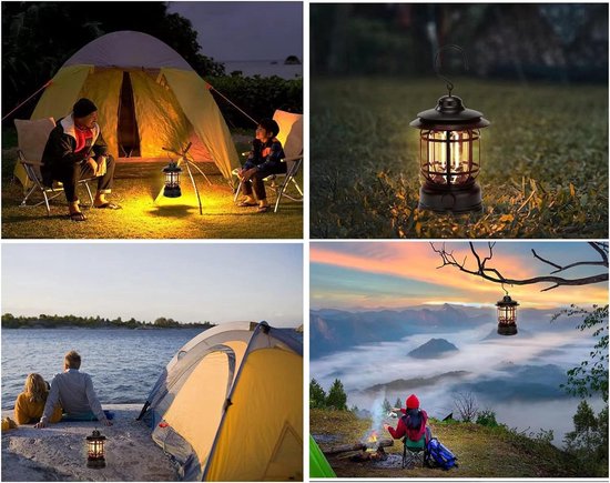 Orion Store - Multifunctionele Oplaadbare Bluetooth Campinglamp , kamperen, klimmen, picknicken, dimbare multifunctionele tentlamp, LED-verlichting, Bluetooth-audiofunctie en een USB-oplaaduitgang , 1200mAh batterij, 115mm*115mm*160 mm. Zwart van Orion — afbeelding 5