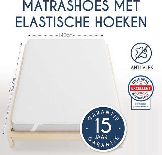 Bedecor -Tencel Waterdichte Matrasbeschermer 180x200cm - ademend en
