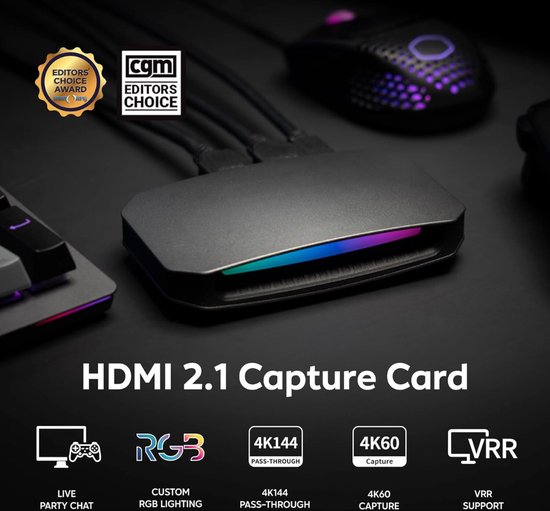 Carte de Capture Lexium 4K - Carte de Capture de jeu - Video Grabber - Carte de Capture vidéo 4K