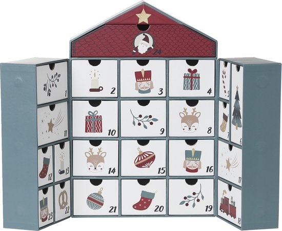 Vertbaudet Adventskalender huis van karton