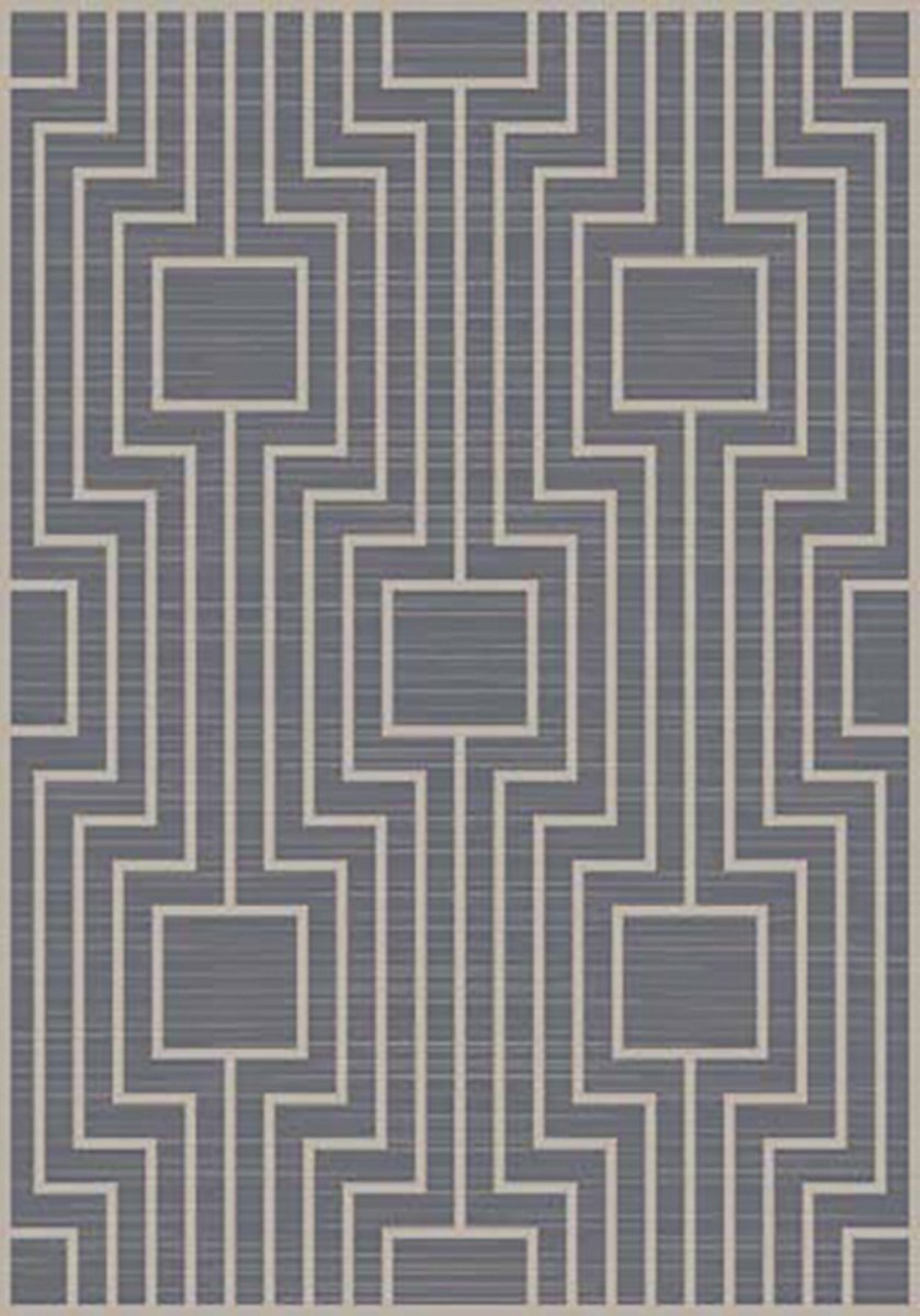 Dutch Lifestyle Vierkant Zilver/grijs - Acryl/Viscose - Vloerkleed - Zilver/grijs